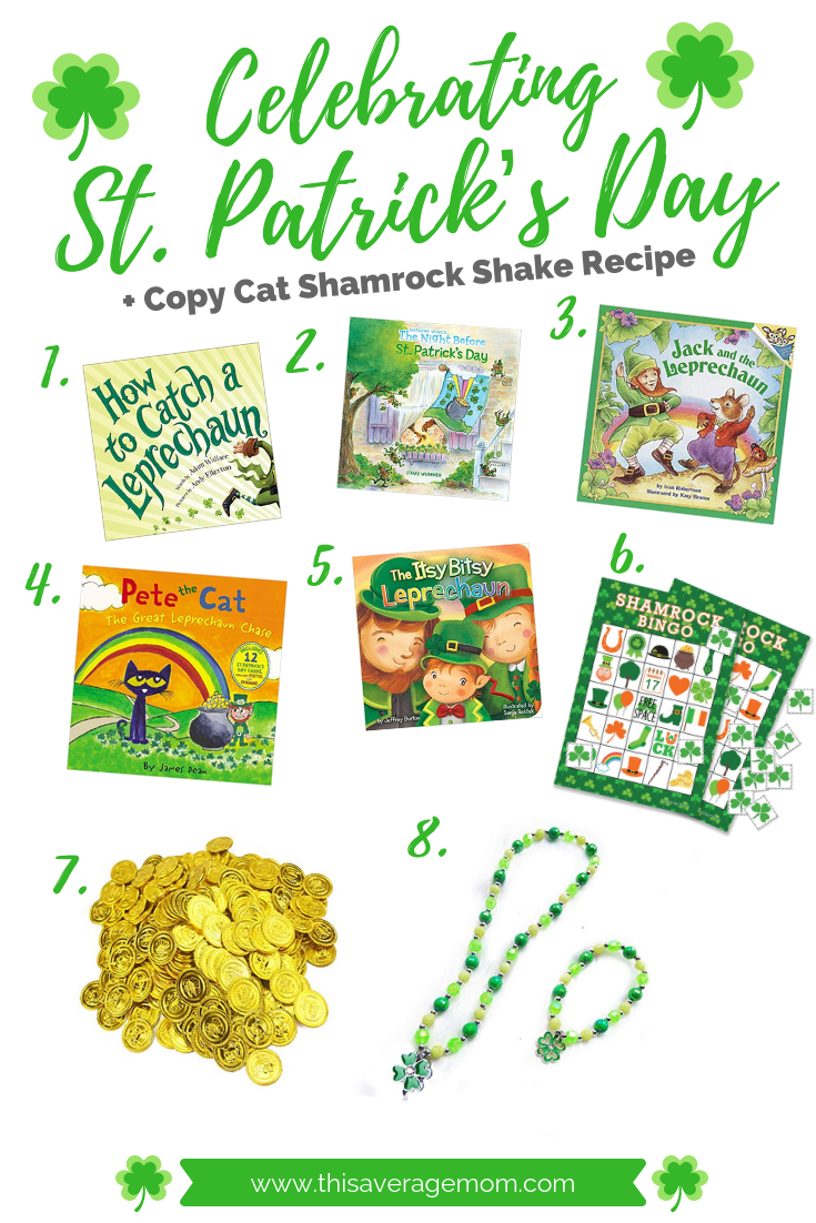 St. Patrick’s Day ideas and a Shamrock Shake recipe are on the blog! St. Pat’s is a big deal in our house, with leprechaun traps to be made and green pee finding its way into our toilets. I’m also sharing a few cute St. Patrick’s Day books. Head to the blog for all thing St. Patrick’s!
