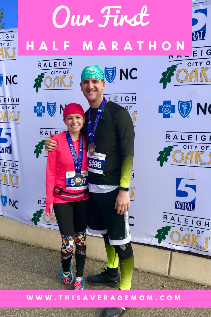 Thinking of running a half marathon? Sharing our City of Oaks half marathon experience in Raleigh, NC. #runner #running #fitness #exercise #13.1