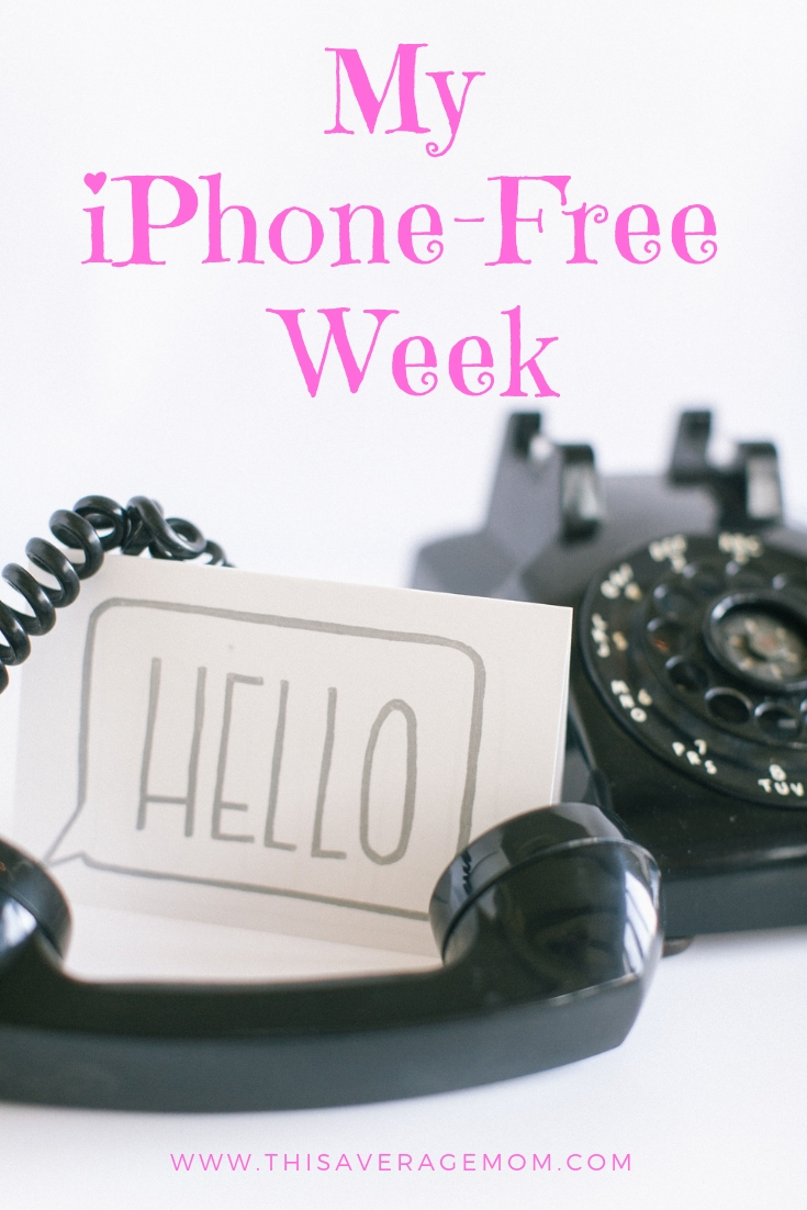 Ever feel like your smart phone controls your life? Do you use your phone when you should be doing 100 other things? I gave up my iPhone for a week...here's what I discovered. #phonefree #smartphone #nophoneforyou