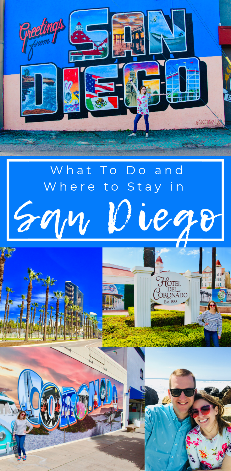 Planning a trip to San Diego? This is your guide to what to do in San Diego, California. Sharing our favorite spots and hotels on the blog! #sandiego #gaslampquarter #seaportvillage #coronado #explore #travel