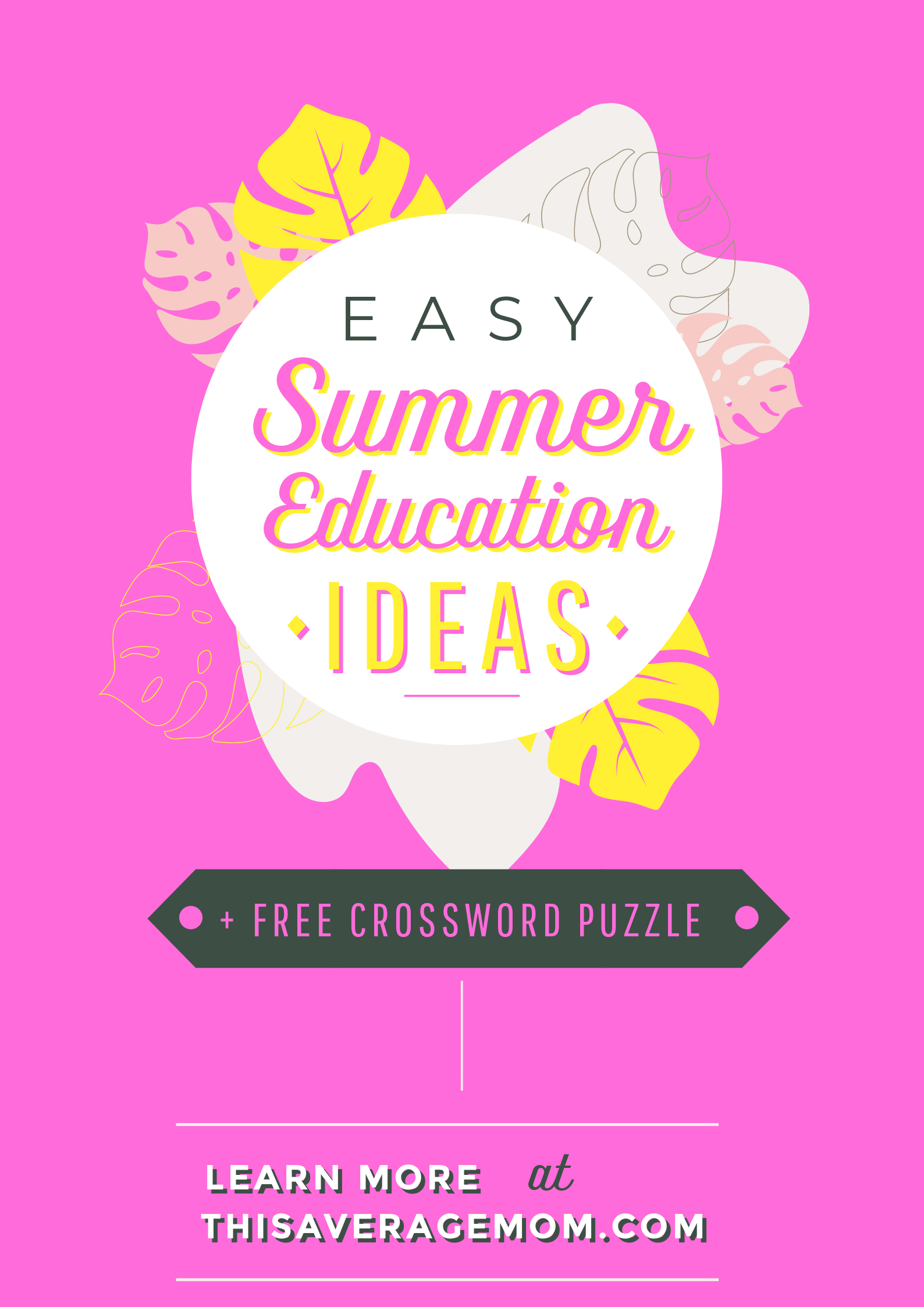 Want a free crossword puzzle worksheet for your kids this summer? Need a couple easy ways to help your young kids discover new things and learn all season long? Want to hear about a contest where the winner receives money toward education? I’ve got you covered in today’s blog post.