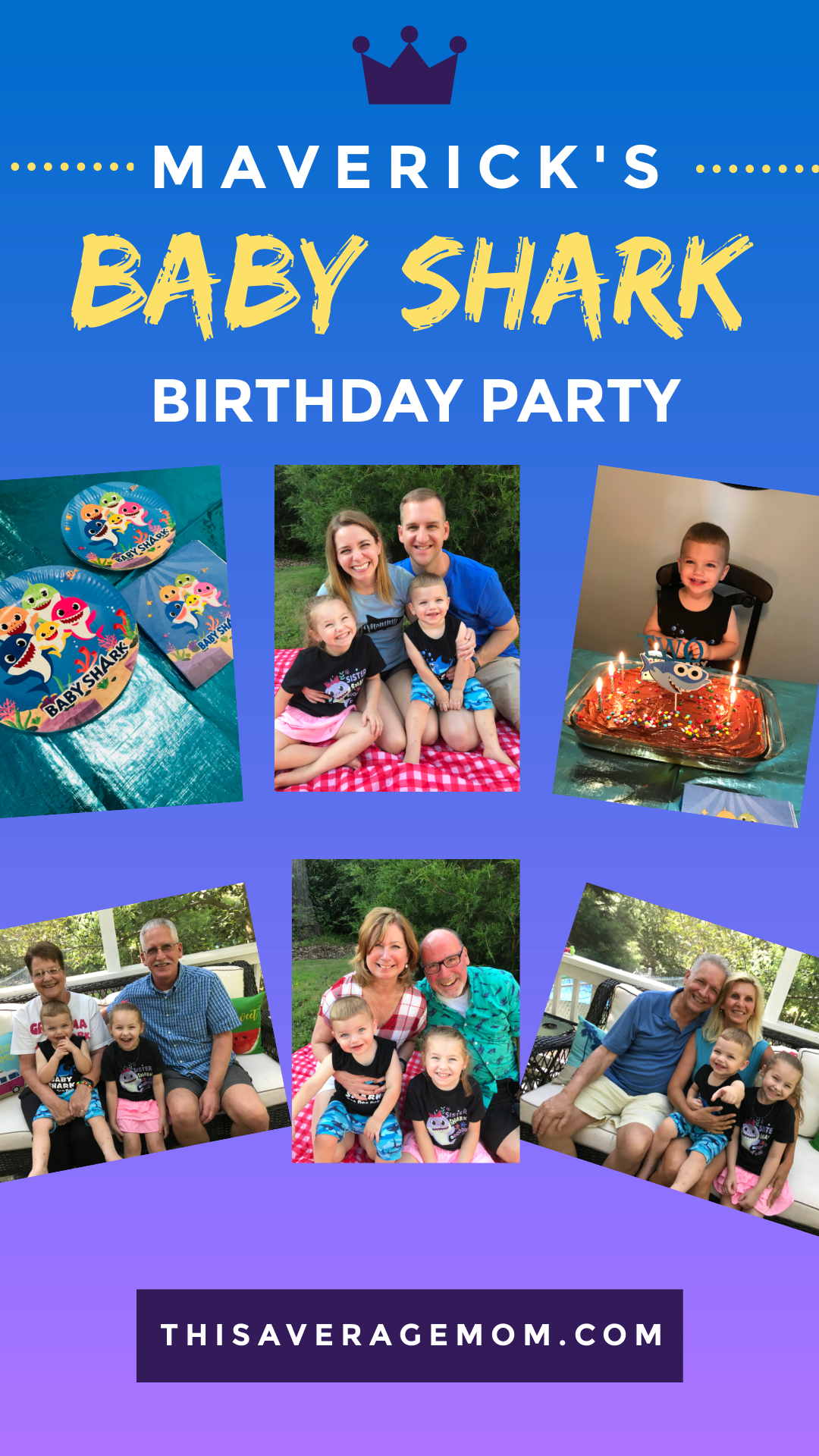 Did you know you can order everything you need for a simple Baby Shark birthday party online? Well, you can! We did, and our 2 year old loved his Baby Shark party, outfit, and day! #babyshark #partyplanning #birthdayparty