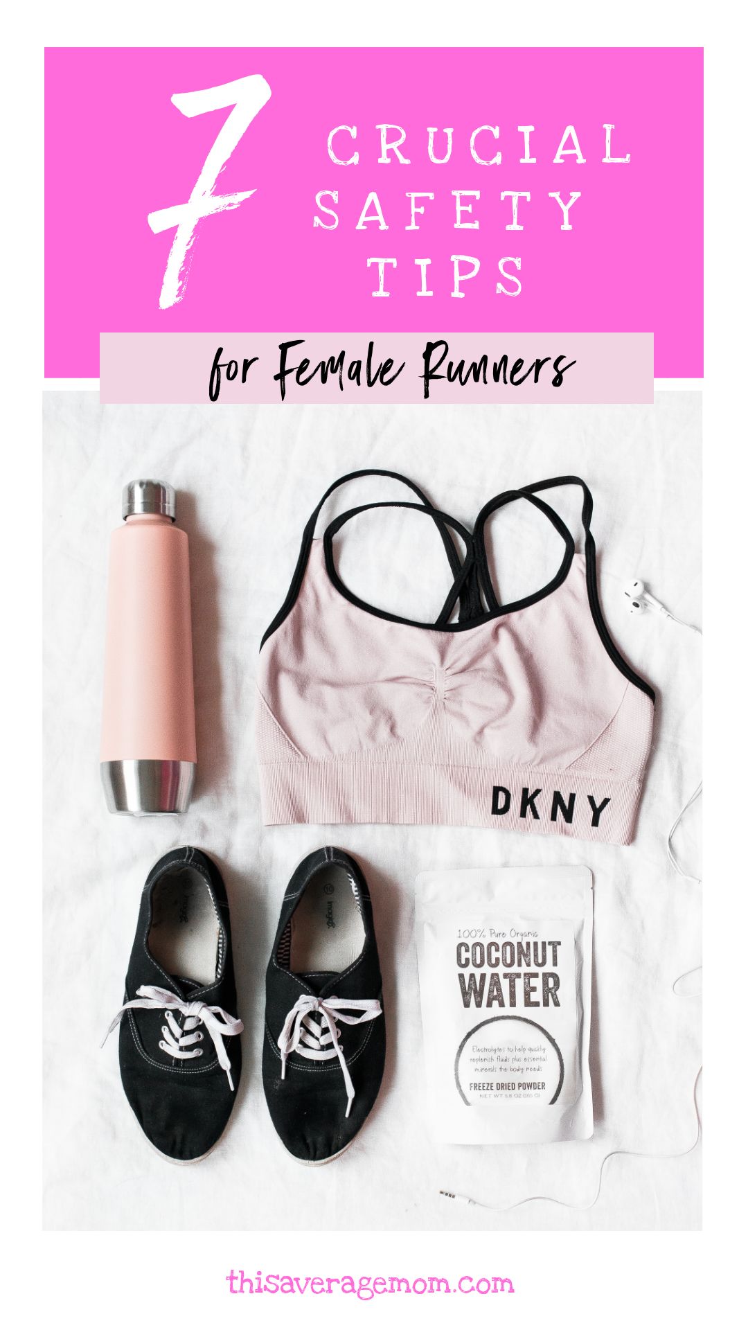 As a female runner, I know the importance of staying safe while running. On the blog, I’m sharing 7 safety tips for women who run. #fitness #exercise #workout