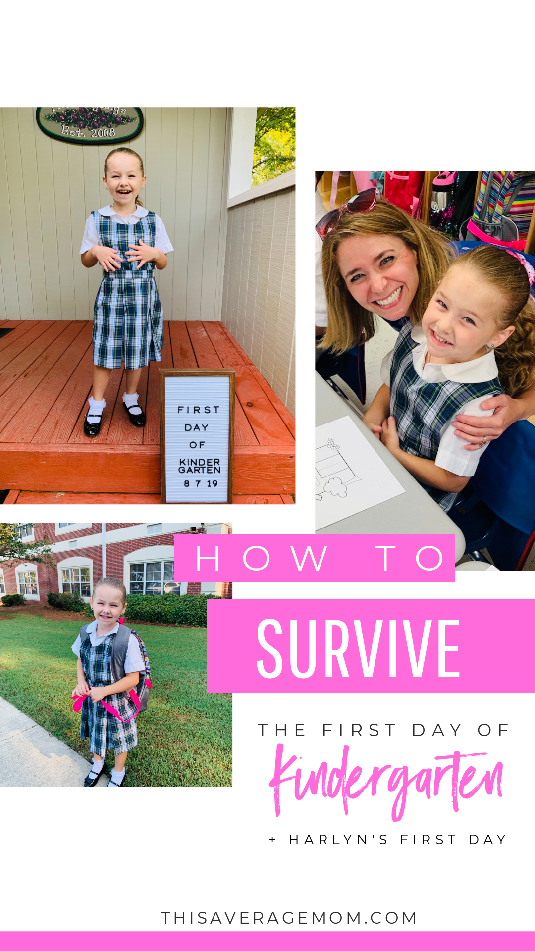  If you have a child entering Kindergarten, you might feel a little nervous. I was too. But the first day can be a good day!! Here’s how to survive the first day of Kindergarten. #school #firstday