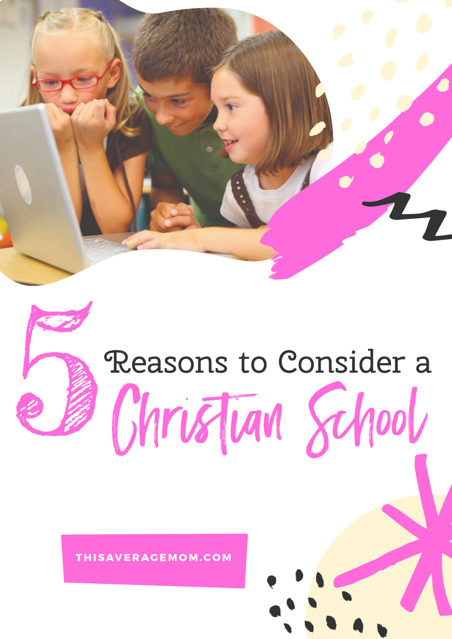 Considering a Christian education for your kids? We decided on a Christian school for our children, and I’m giving you the top 5 reasons we opted for private, Christian school. #parenting #kindergarten #christianmoms