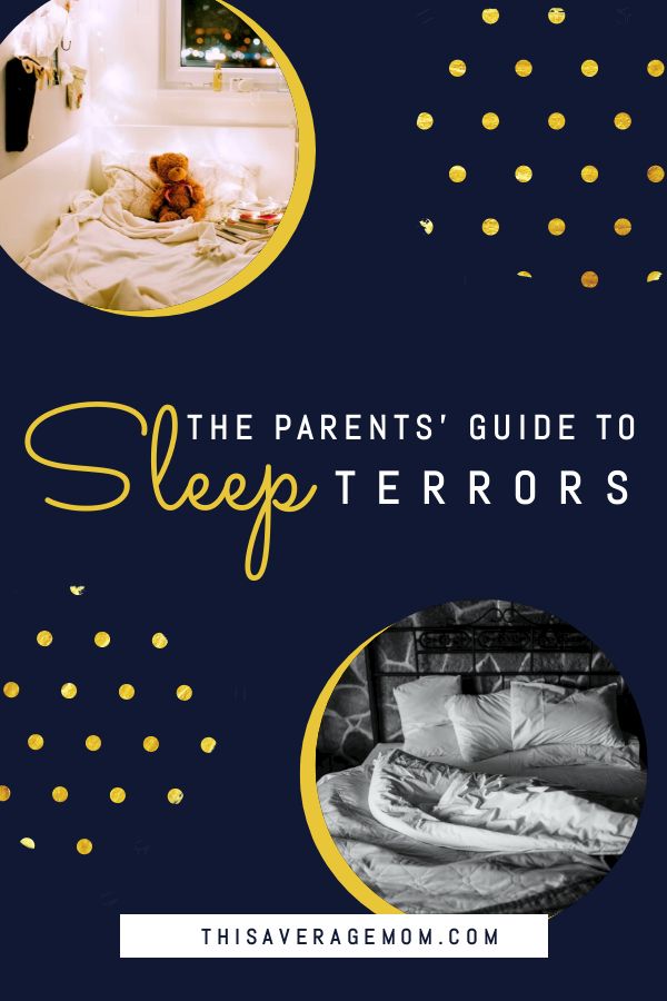 If you’ve ever been concerned that your child might be having a sleep terror (night terror), this is the blog post you need. Sleep terrors can seem like nightmares, but actually are not the same thing. Common questions (and their answers!) about sleep terrors are on the blog! #toddler #preschool #sleep #bedtime 